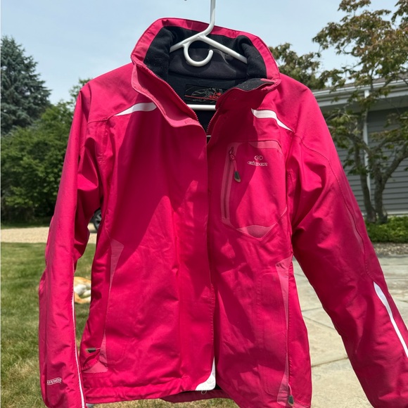 Women’s Vibrant Pink Eider Ski Jacket - Picture 1 of 3